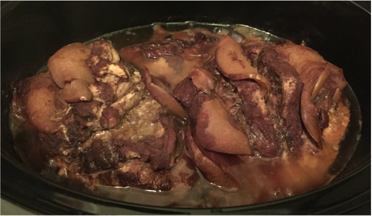 Slow Cooker Apple Cinnamon Pork Butt - Relishing Rosemary
